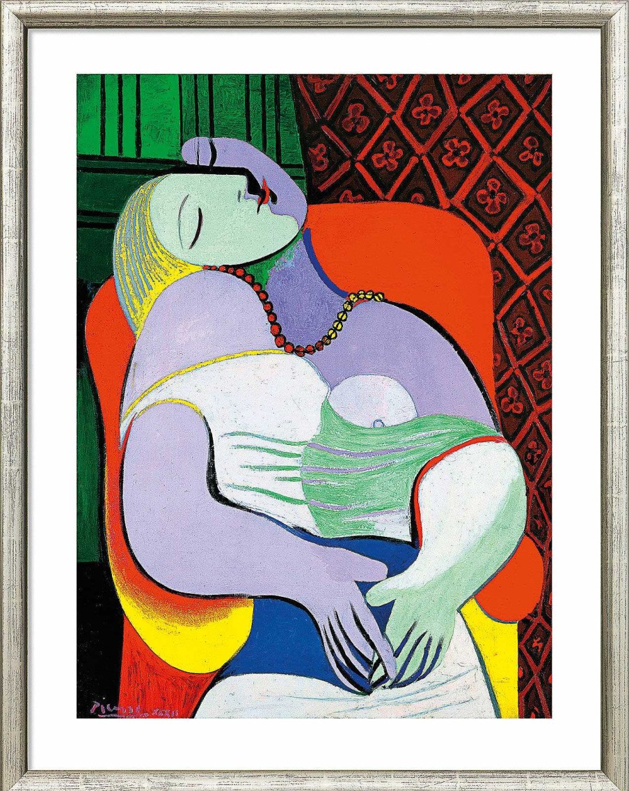 Pablo Picasso Bild "Le Reve - Der Traum" (1932), Gerahmt Portrats