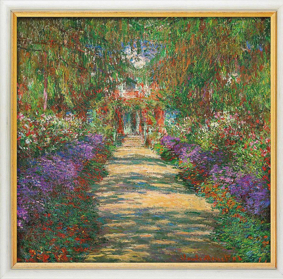 Claude Monet Bild "Garten In Giverny" (1902), Gerahmt Impressionismus