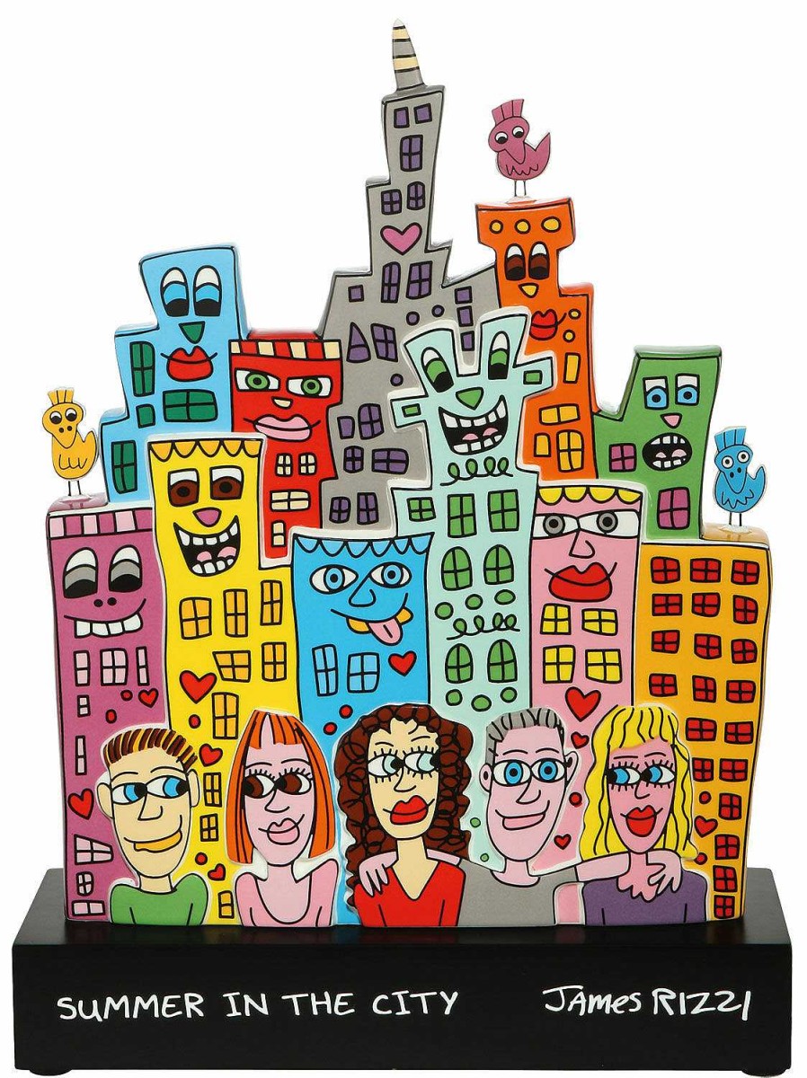 James Rizzi Porzellanobjekt "Summer In The City" Humor / Karikatur