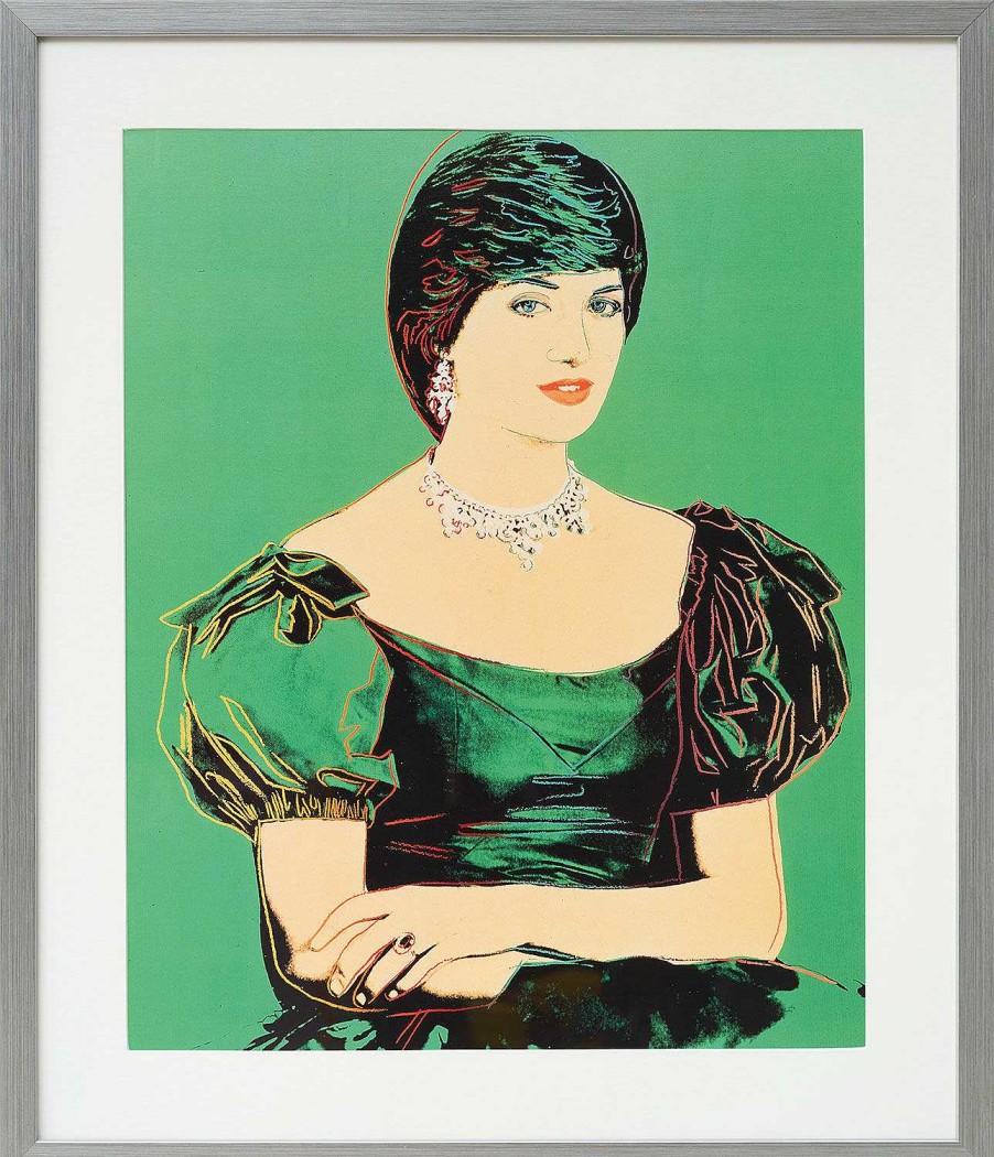 Andy Warhol Bild "Princess Diana" (1982), Gerahmt Pop-Art