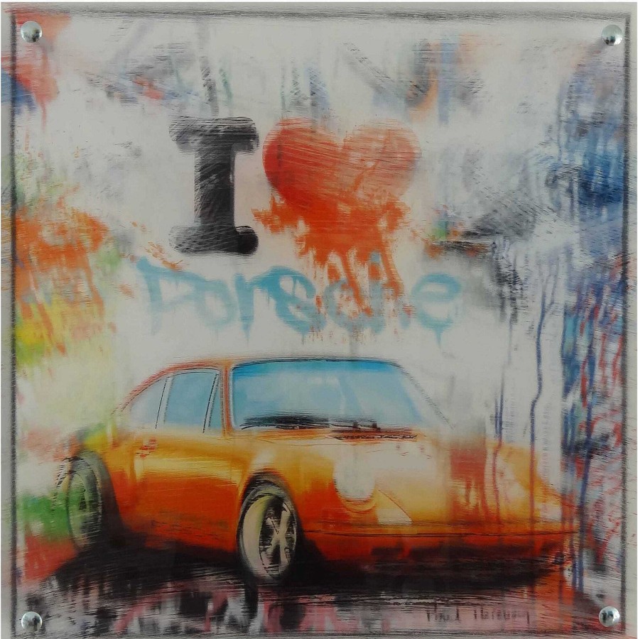 Paul Thierry Bild "I Love Porsche (Klein)" (2017) Automobile