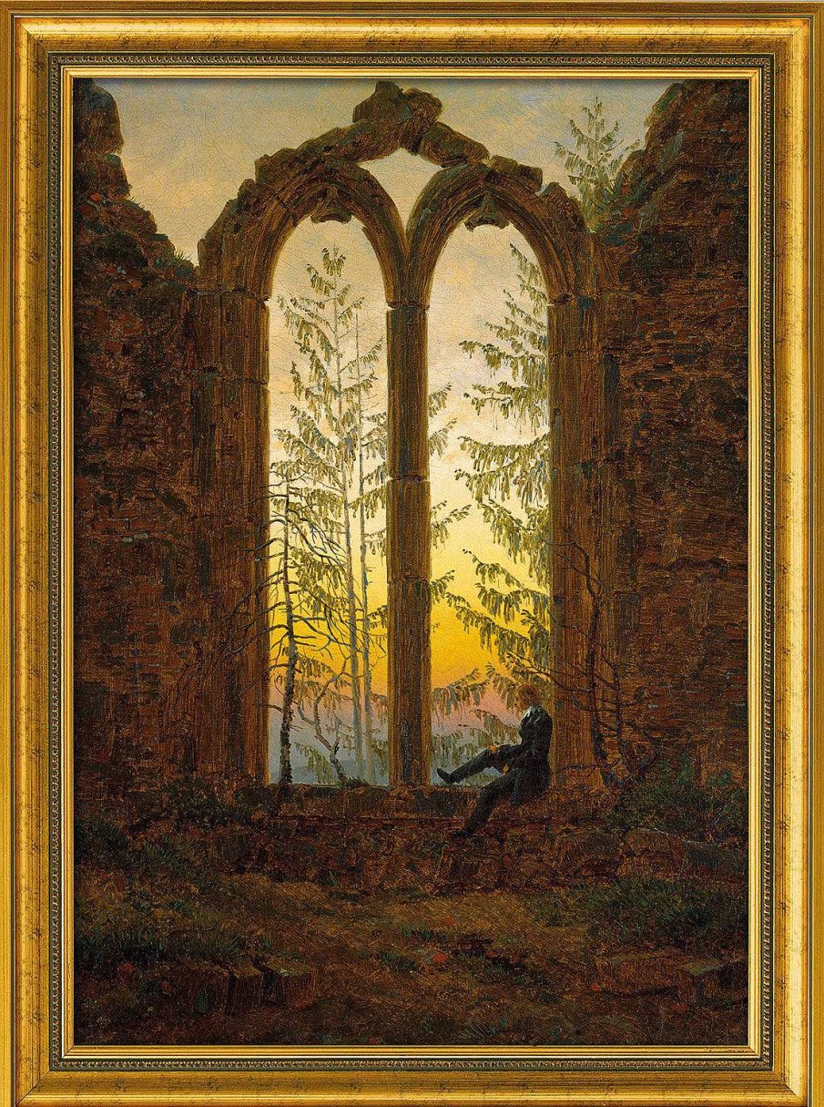 Caspar David Friedrich Bild "Der Traumer" (Um 1835), Gerahmt Romantik