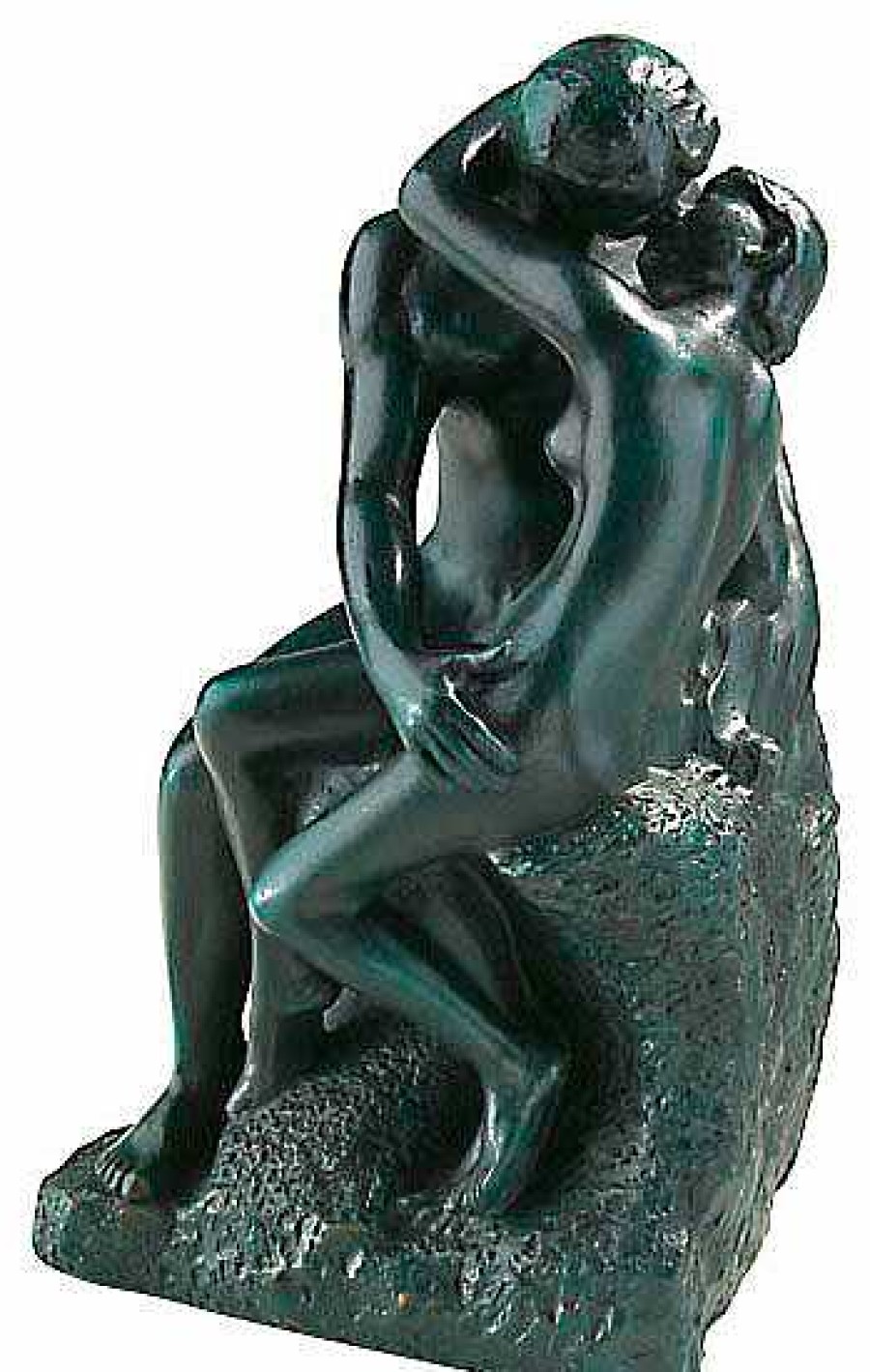 Auguste Rodin Skulptur "Der Kuss" (19 Cm), Kunstguss 19. Jh / Um 1900