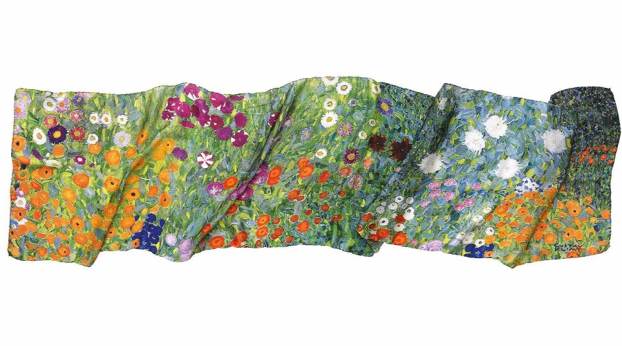 Gustav Klimt Seidenschal "Bauerngarten" Accessoires