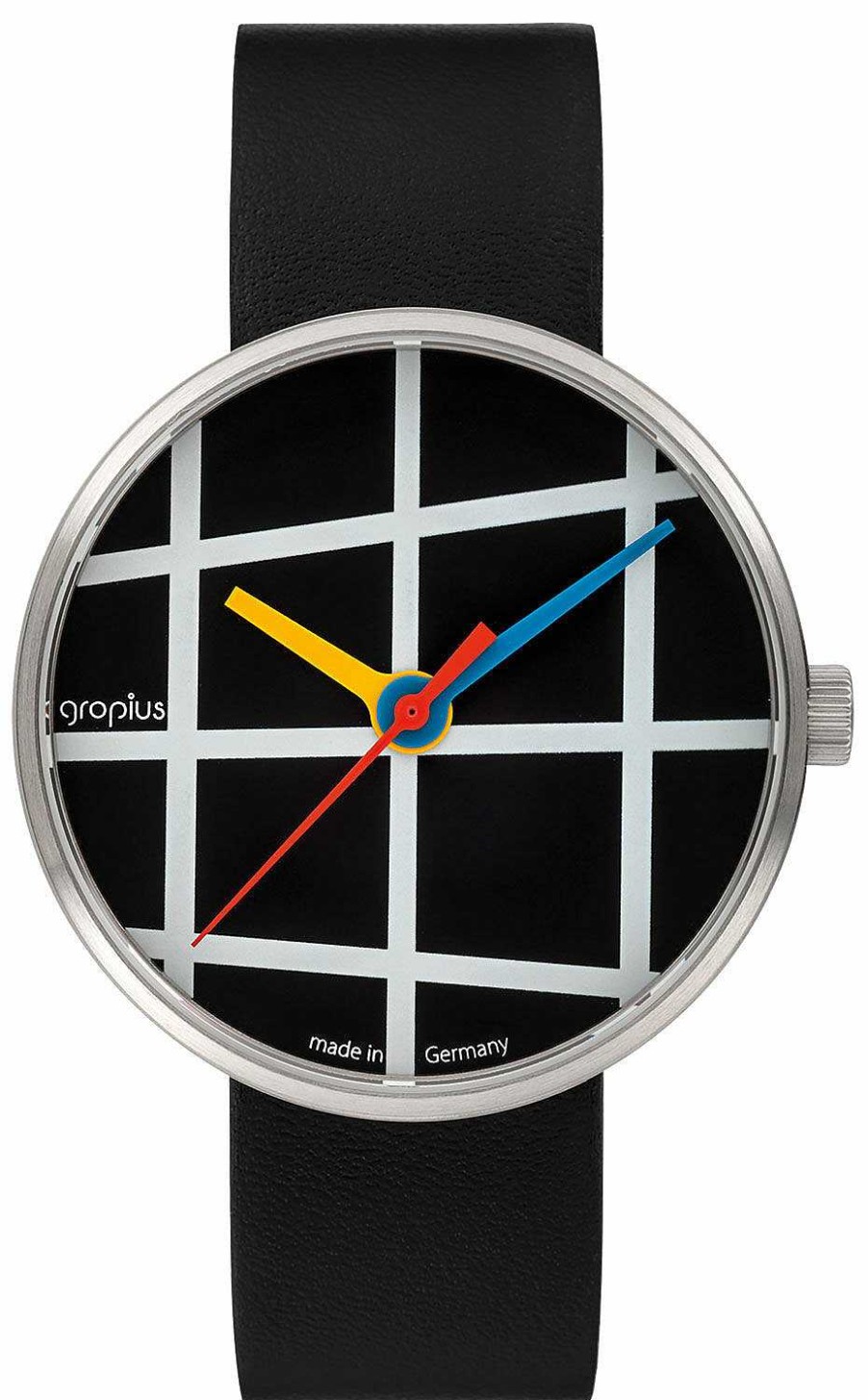 ars mundi Armbanduhr "Window Schwarz" Im Bauhaus-Stil Armband- Und Taschenuhren