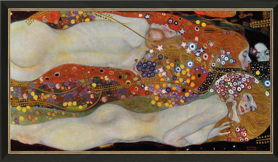 Gustav Klimt Bild "Wasserschlangen Ii" (Um 1907), Gerahmt Jugendstil / Art Deco