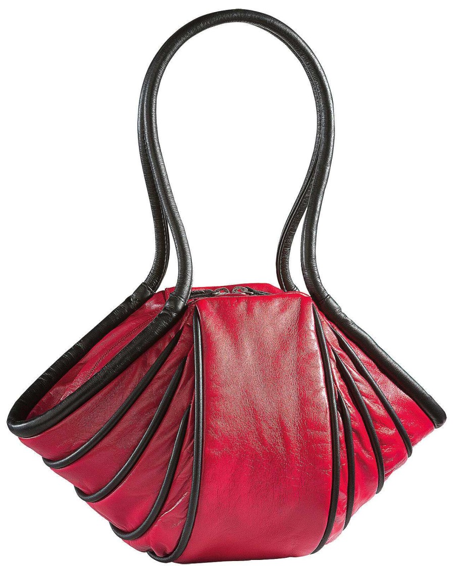 ars mundi Handtasche "Lady-Stripe", Version Rot/Schwarz Accessoires