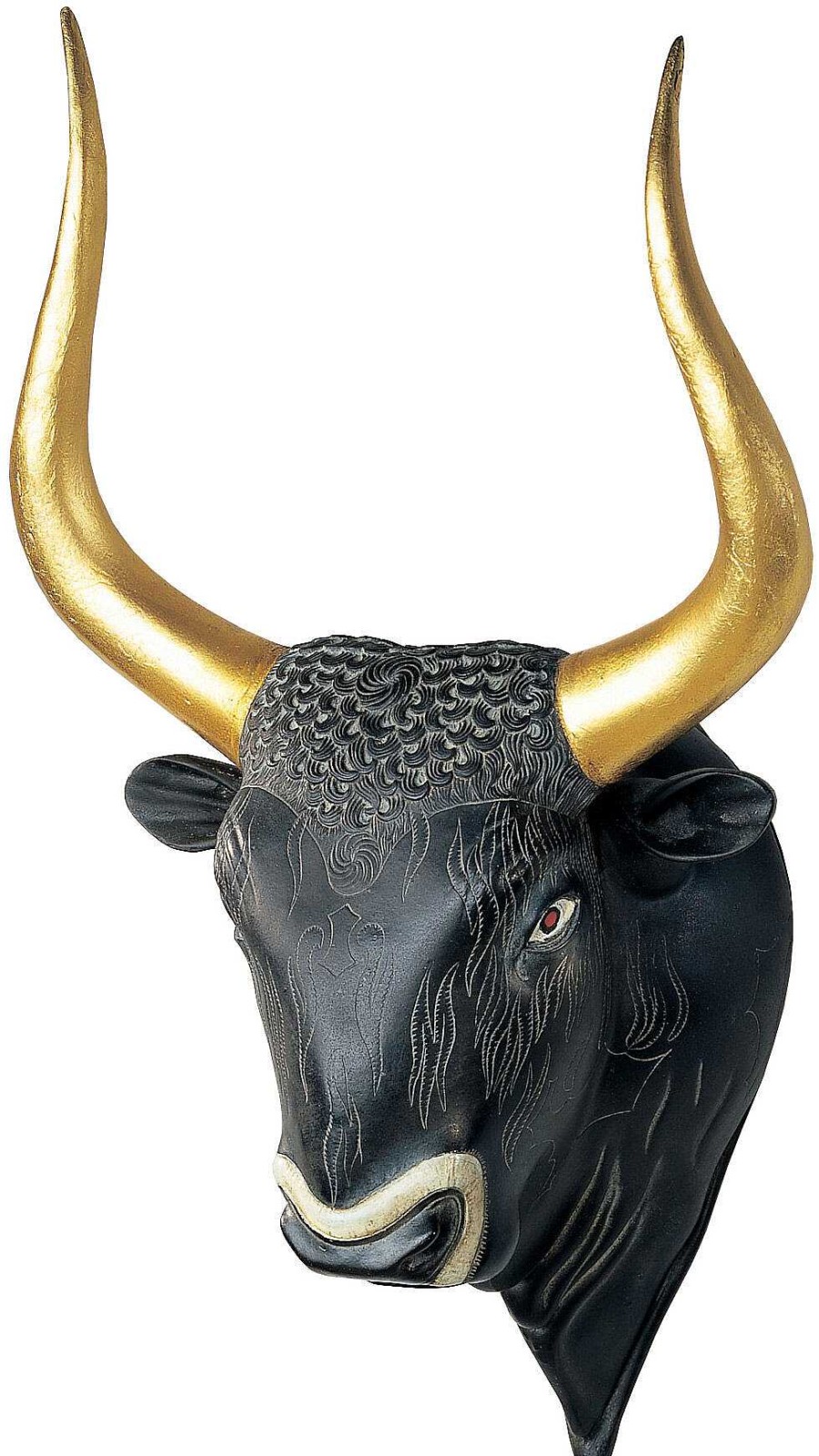 ars mundi Stierkopf-Rhyton Kunstguss