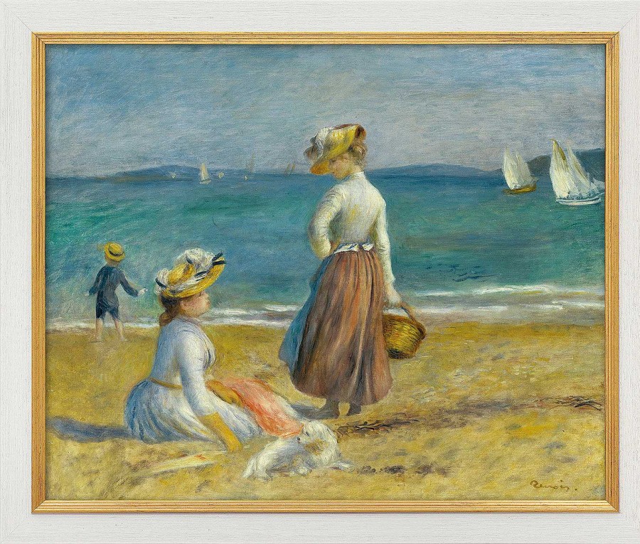 Auguste Renoir Bild "Zwei Frauen Am Strand" (1890), Gerahmt Genreszenen