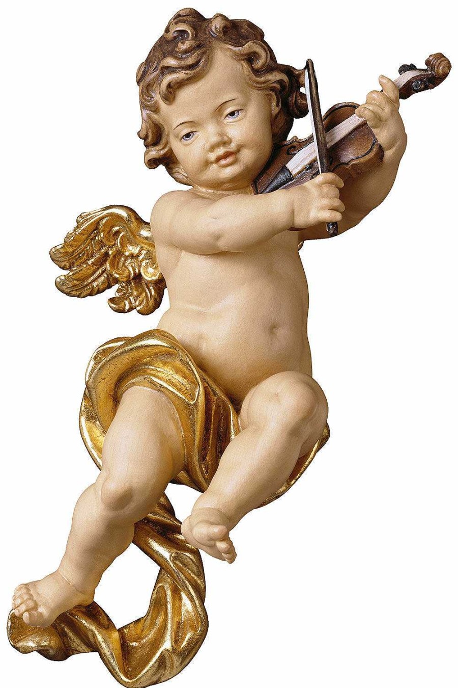 ars mundi Holzfigur "Putto Mit Geige" Gotterbildnisse