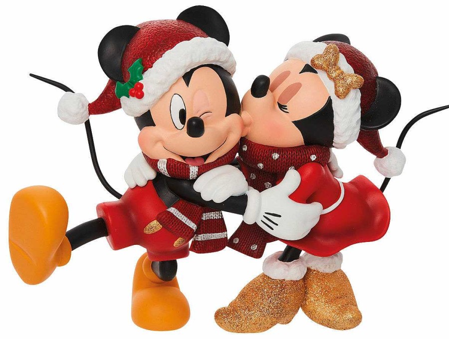 Jim Shore Skulptur "Minnie & Mickey", Kunstguss Kunstguss