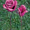 ars mundi Gartenstecker-Blumenset "Rosa Rosen", 2-Teilig Sonstige Gartenaccessoires