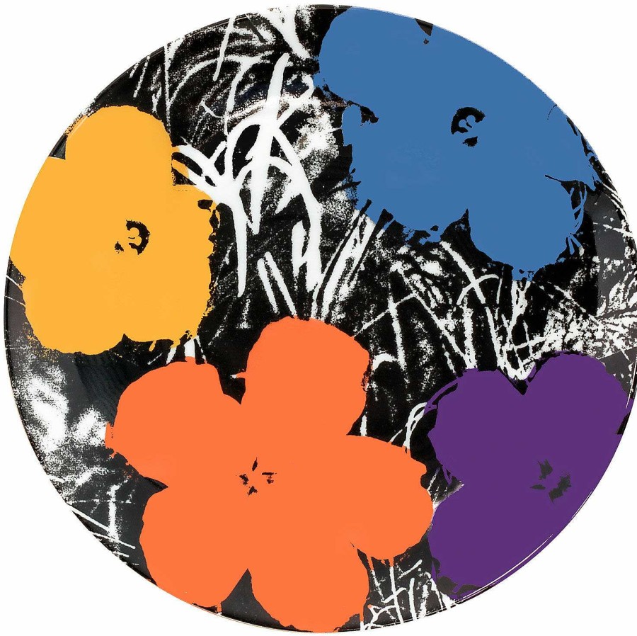 Andy Warhol Porzellanteller "Flowers" (Bunt) Geschirr