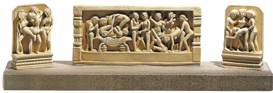 ars mundi Replikat "Erotisches Triptychon" - Szenen Aus Dem Kamasutra Relief