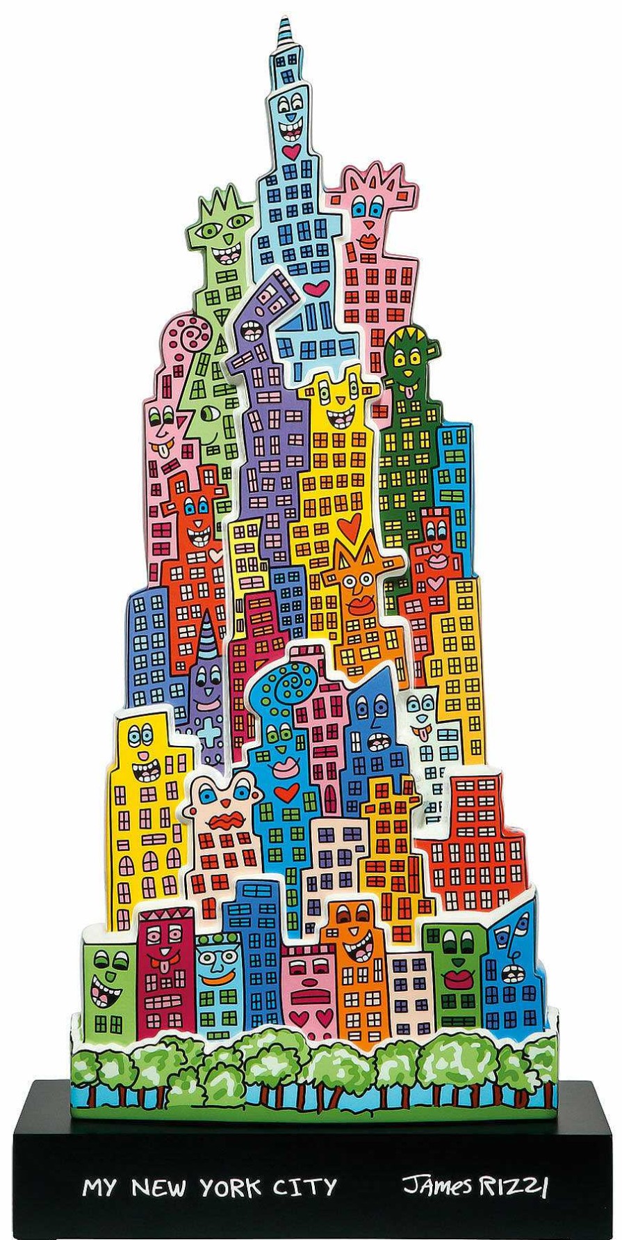 James Rizzi Porzellanobjekt "The City That Never Sleeps" Porzellan / Keramik