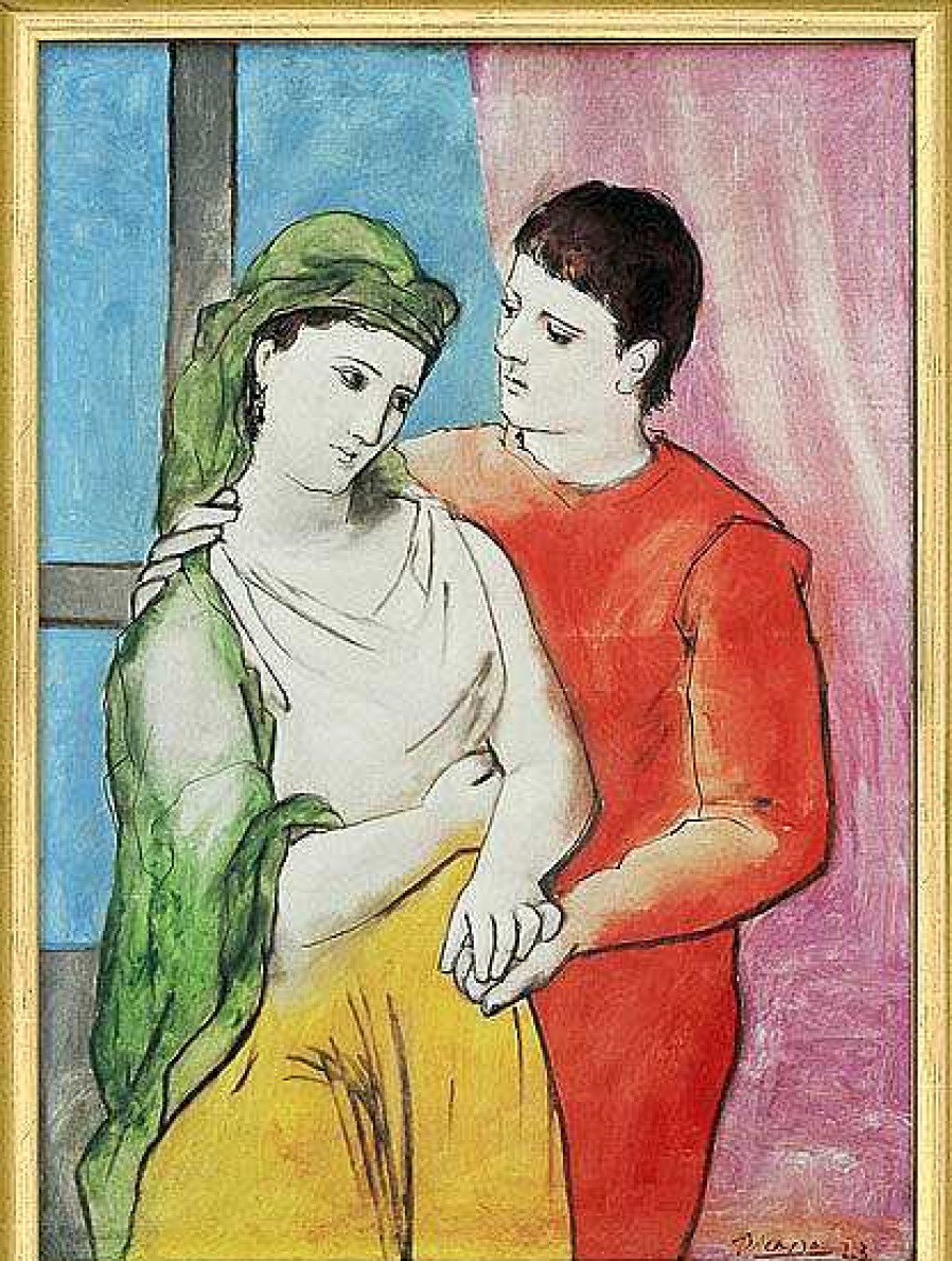 Pablo Picasso Bild "The Lovers" (1923), Gerahmt Klassische Moderne