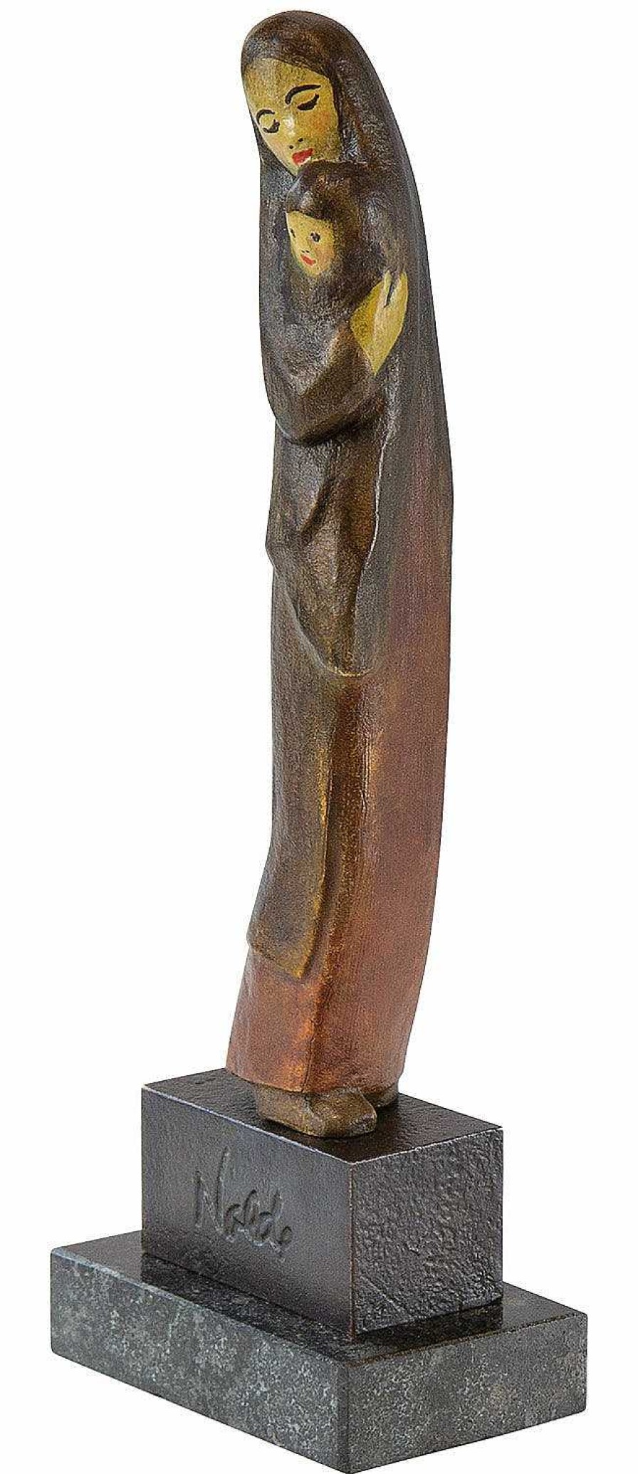 Emil Nolde Skulptur "Mutter Mit Kind", Bronze Statuetten