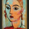 Alexej von Jawlensky Bild "Bildnis Lisa Kummel" (1930), Gerahmt Expressionismus