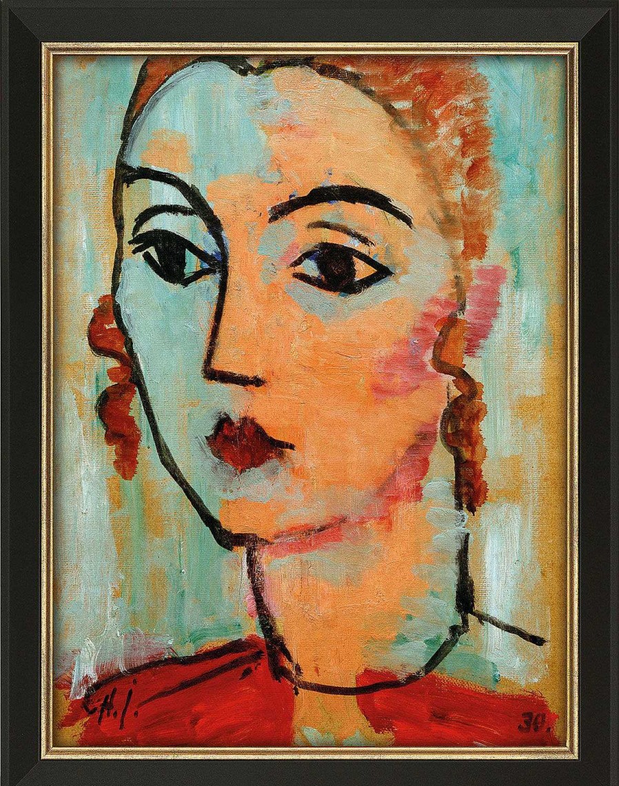 Alexej von Jawlensky Bild "Bildnis Lisa Kummel" (1930), Gerahmt Expressionismus