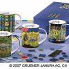 Friedensreich Hundertwasser 6 Becher "Magic Mugs" Im Set, Porzellan Geschirr