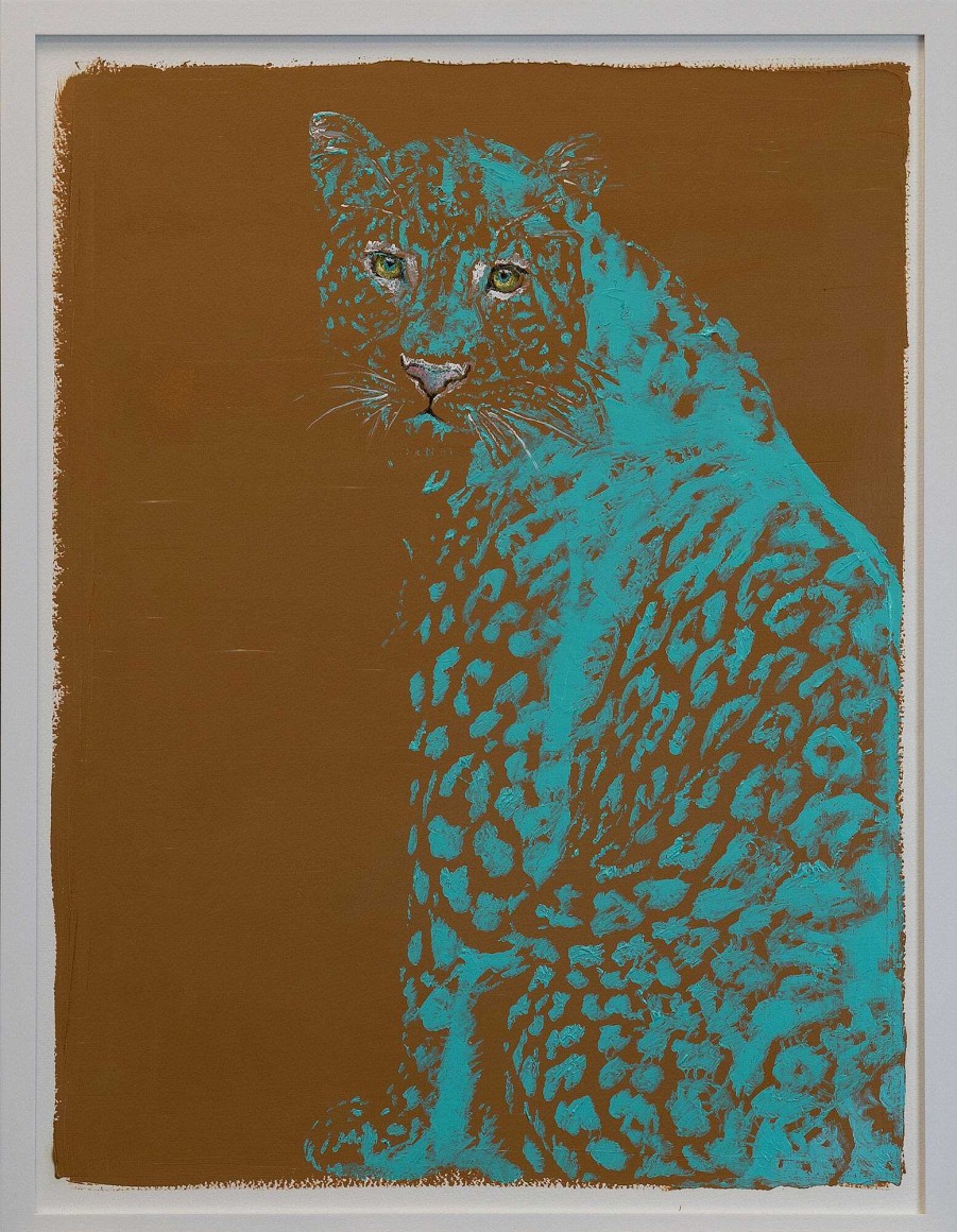 Lezzueck Coosemans Bild "Serie: Lichtblick | Leopard I" (2021-2022) (Unikat) Tierdarstellungen