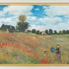 Claude Monet Bild "Les Coquelicots A Argenteuil (Das Mohnfeld Bei Argenteuil)" (1873), Gerahmt Landschaft