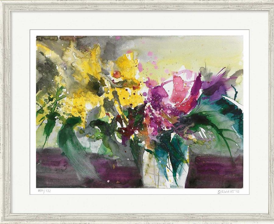 Kerstin Sigwart Bild "Polynesischer Straus", Gerahmt Blumen