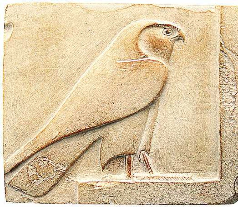 ars mundi Agyptisches Sandstein-Relief "Horus-Falke" Agypten