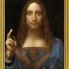 Leonardo da Vinci Bild "Salvator Mundi" (Um 1500), Gerahmt Renaissance