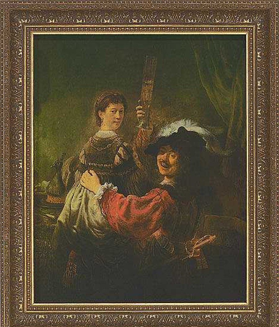 Rembrandt Bild "Selbstbildnis Mit Saskia" (1635-39), Gerahmt Portrats