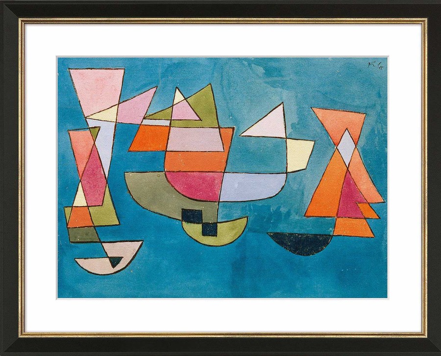 Paul Klee Bild "Segelschiffe" (1927), Gerahmt Klassische Moderne