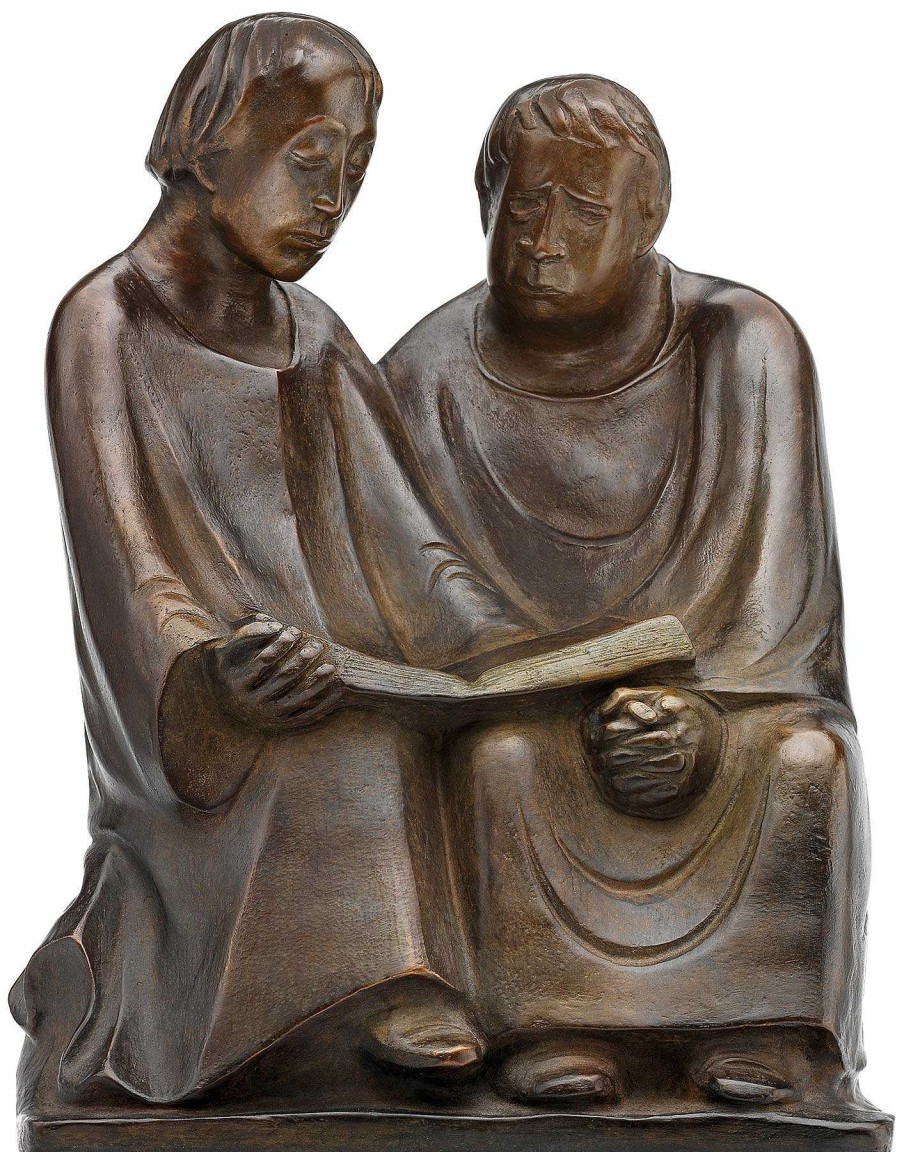 Ernst Barlach Skulptur "Lesende Monche Iii" (1932), Reduktion In Bronze Sonstige Skulpturen