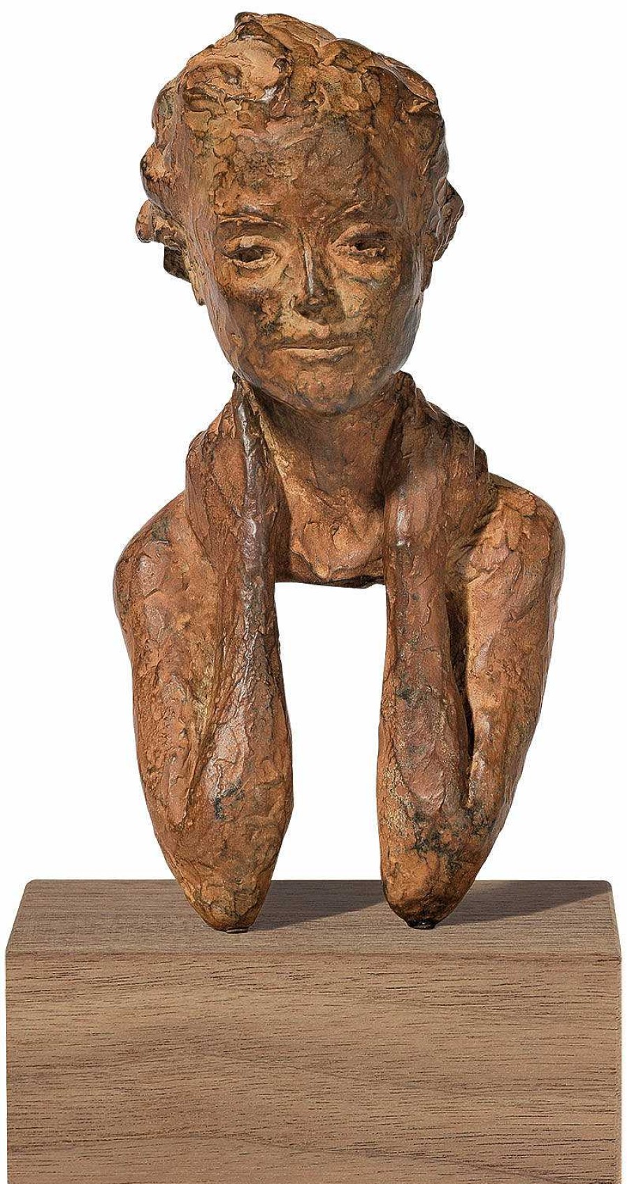 Valerie Otte Skulptur "Zuversicht", Bronze Busten