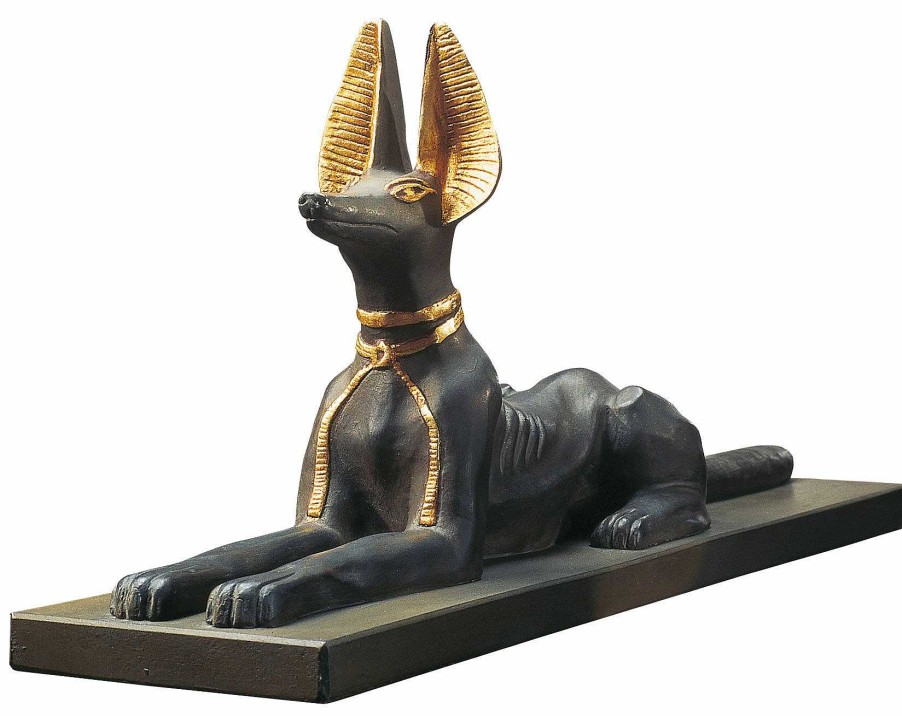 ars mundi Skulptur "Der Auferstehungsgott Anubis", Kunstguss Agypten