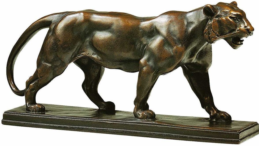 Antoine-Louis Barye Skulptur "Panther", Version In Kunstbronze Kunstbronze