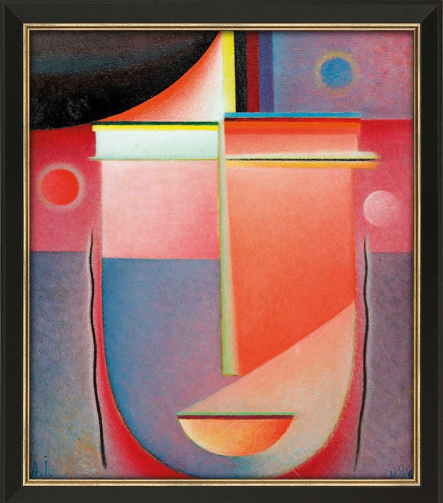 Alexej von Jawlensky Bild "Abstrakter Kopf: Inneres Schauen - Rosiges Licht" (1926), Gerahmt Portrats