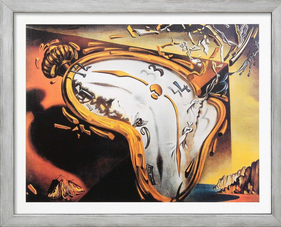 Salvador Dalí Bild "Les Montres Molles", Gerahmt Surrealismus