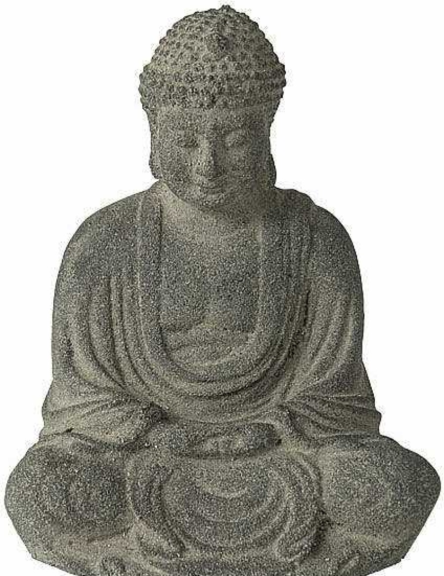 ars mundi Gartenskulptur "Sitzender Buddha", Steinguss Asien