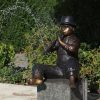 ars mundi Gartenskulptur / Wasserspeier "Flotenspieler Moritz" (Ohne Sockel), Bronze Wasserspeier & Brunnen