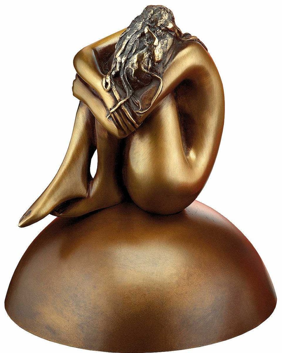 Bruno Bruni Skulptur "La Felicita", Bronze Auf Sockel Aktskulpturen