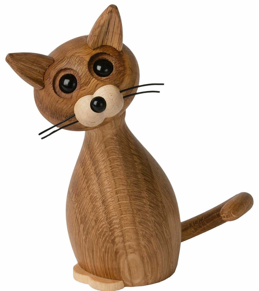 Spring Copenhagen Holzfigur "Lucky The Cat" - Design Chresten Sommer Holz