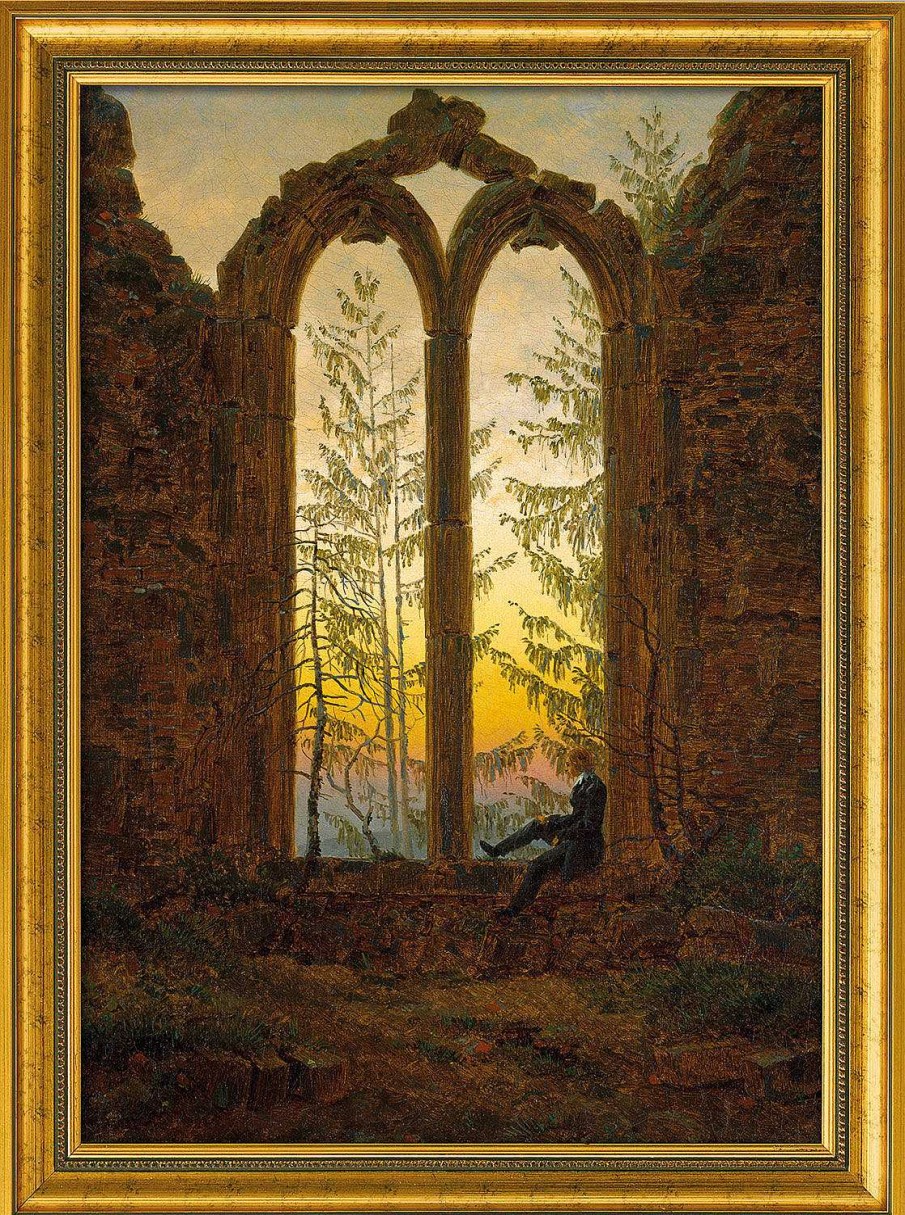 Caspar David Friedrich Bild "Der Traumer" (Um 1835), Gerahmt Sonstige Motive