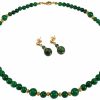 ars mundi Jadeperlen-Schmuckset Schmuck- / Edelsteine