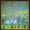 Gustav Klimt Bild "Waldabhang In Unterach Am Attersee" (1917), Gerahmt Jugendstil / Art Deco