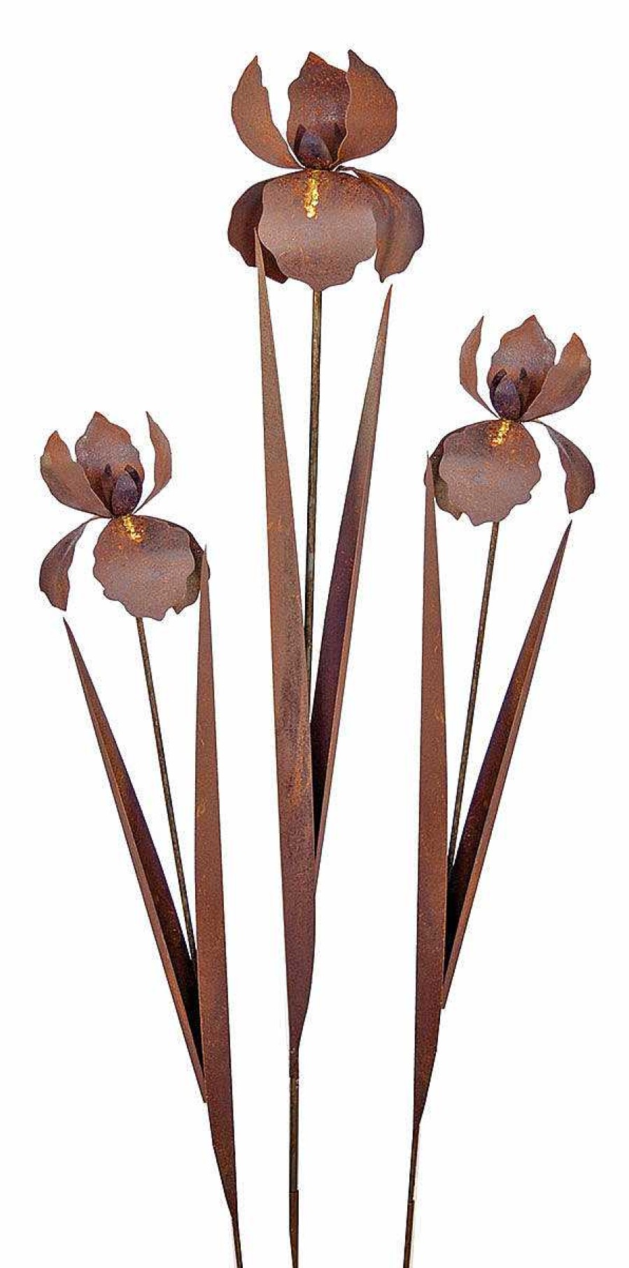 ars mundi Gartenstecker-Blumenset "Iris", 3-Teilig Sonstige Gartenaccessoires