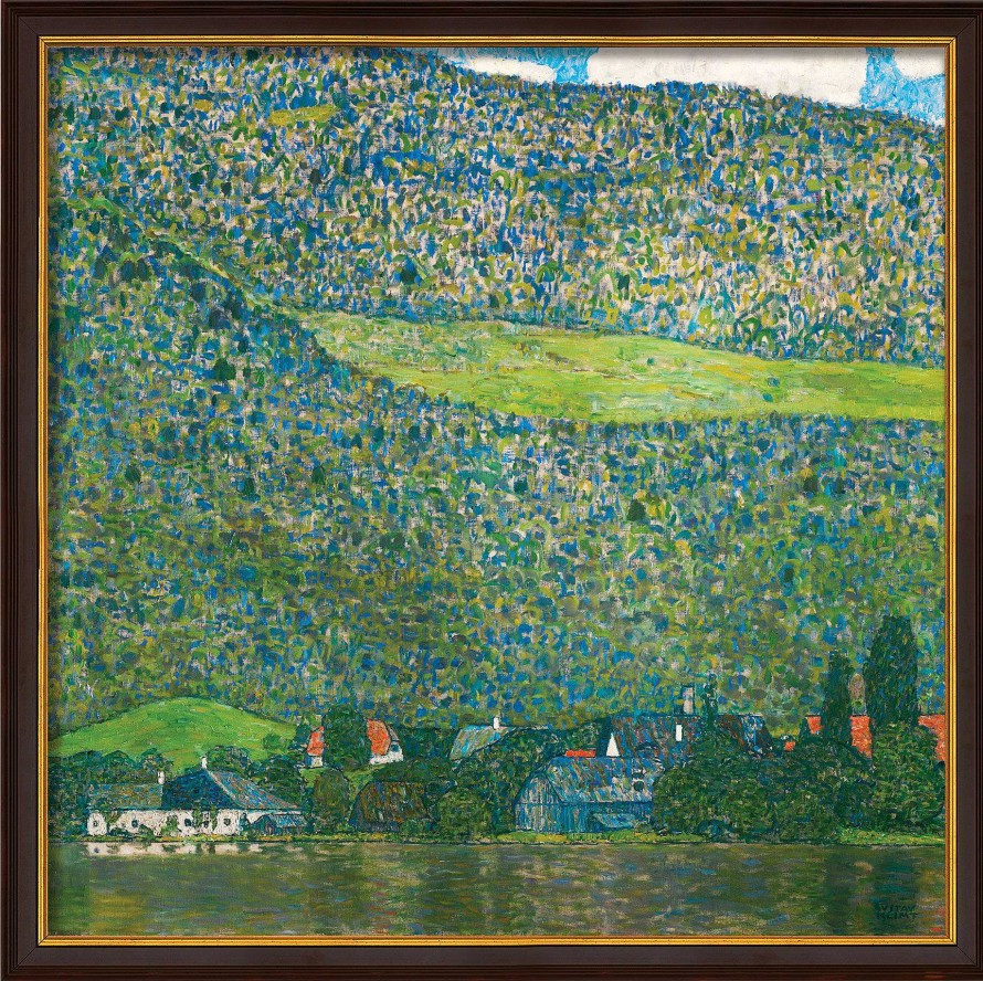 Gustav Klimt Bild "Litzlberg Am Attersee" (1915), Gerahmt Jugendstil / Art Deco