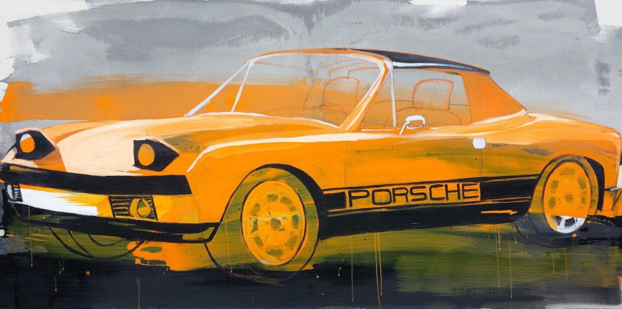 Stephan Geisler Bild "Porsche 914" (2020) (Unikat) Automobile