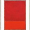 Mark Rothko Bild "Untitled (Red, Orange)" (1968), Version Silberfarben Gerahmt Klassische Moderne