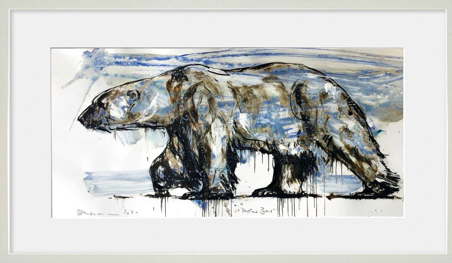 Ralf Koenemann Bild "Polarbear_1.8" (2021) (Unikat) Mischtechniken