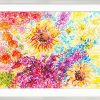 Ansgar Skiba Bild "Sunflowers" (2021) (Original / Unikat), Gerahmt Aquarelle